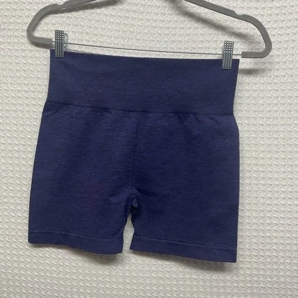 NWOT Zyia Active‎ Blue Seamless Hustle Yoga Gym Athletic Short Women XL China